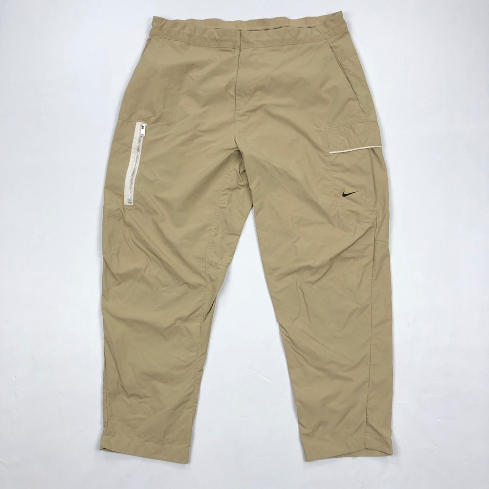 Nike Sportswear Utility Cargo Pants Khaki Tan Nylon DM6681-250 Mens 36